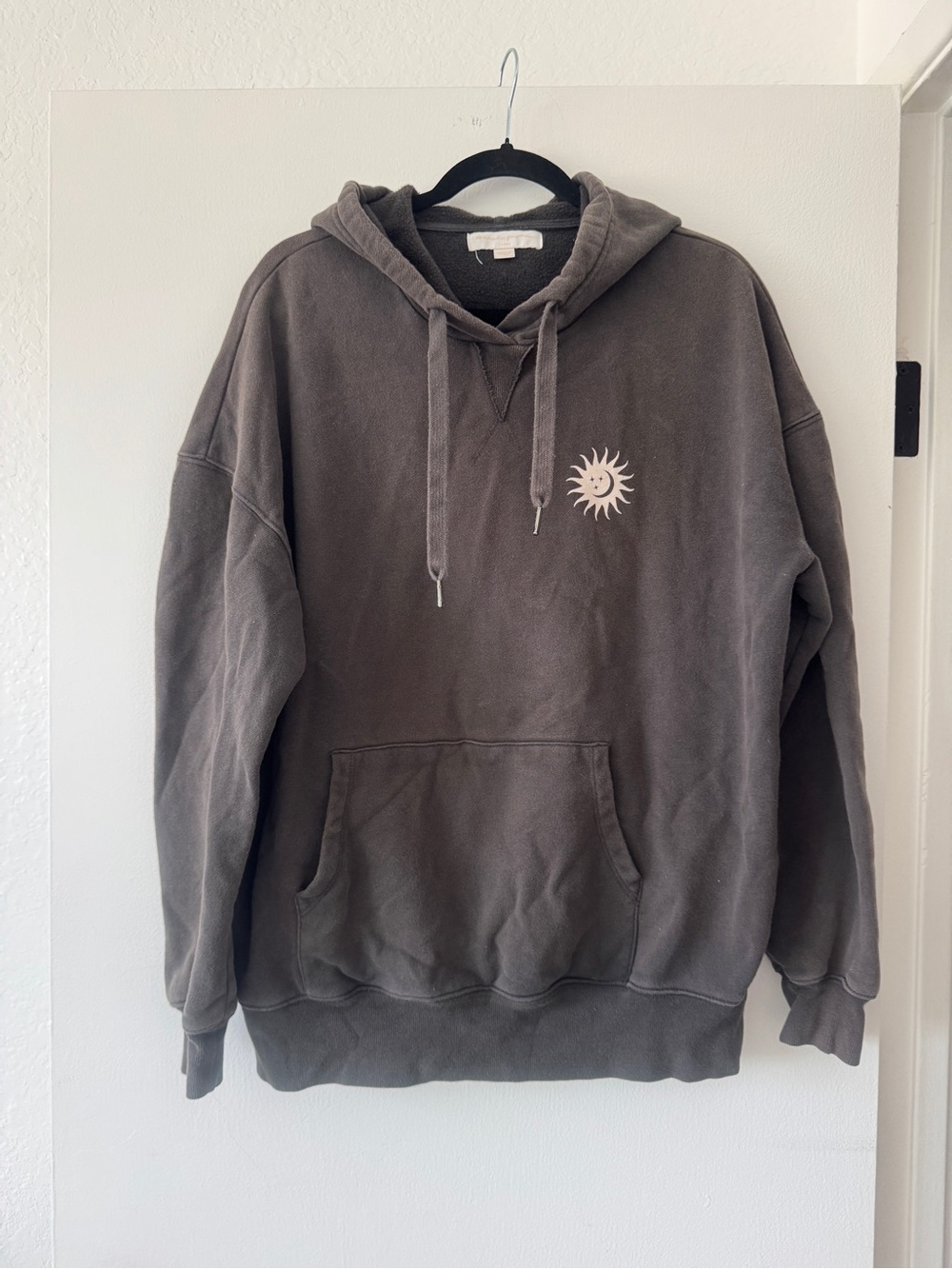 Spiritual Gangster Eternal Optimist Oversized Hoodie | Charcoal | Large